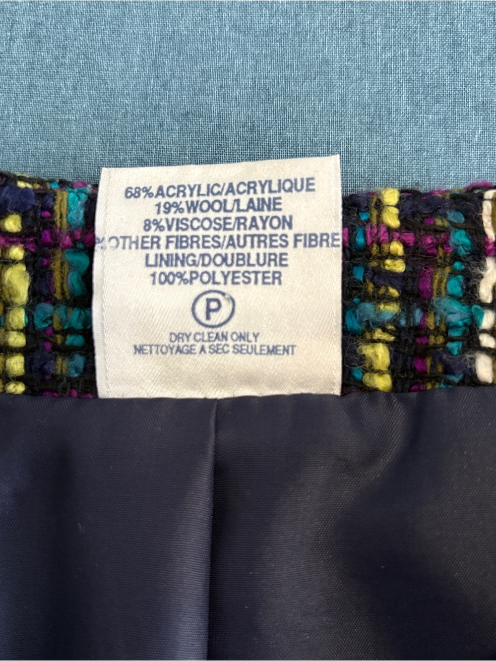 Vintage Alexon Multicolor Boucle Tweed Blazer Jacket U.S. 12 - Picture 5 of 14